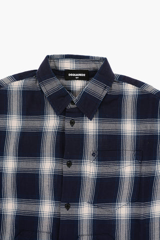 Camicia a Quadri Plaid in Cotone