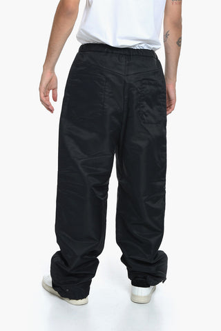 PINK PP Nylon Loose-fit Trousers with Logo Application
