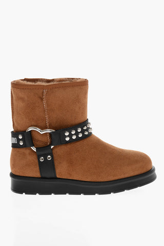 LOVE Stivaletti WINTER30 in Velour con Borchie
