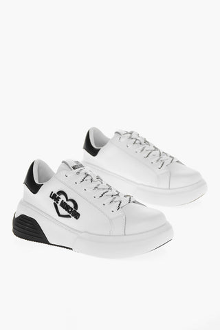 LOVE Sneakers Basse STAR50 in Pelle con Dettagli a Contrasto