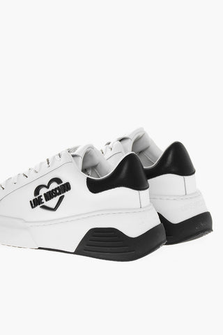 LOVE Sneakers Basse STAR50 in Pelle con Dettagli a Contrasto