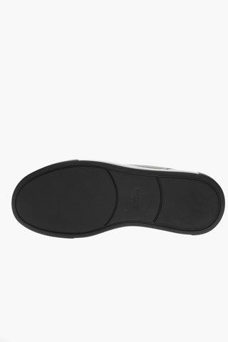 Sneakers Basse TRIPLE STITCH In Pelle Martellata con Interno in Eco Pelliccia