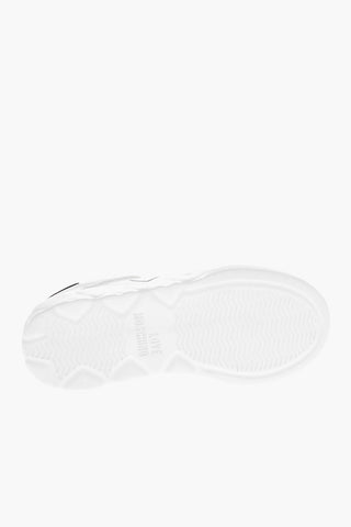 LOVE Faux Leather HEART 45 Low Sneakers with Hearts Embossed On Sole