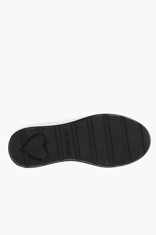 LOVE Leather RACE50 High-Top Sneakers with Printed Logo