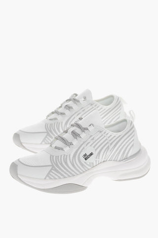 LOVE Two-Tone SPRINT LOVE Low Top Sneakers with Hearts Print 