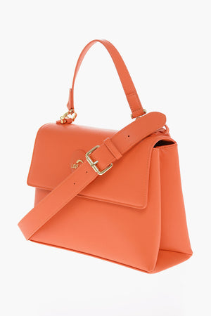 LOVE Saffiano Faux Leather Handbag with Removable Strap