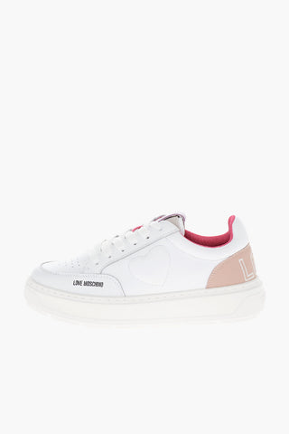 LOVE Sneakers Basse BOLD40 In pelle con Cuore in Rilievo