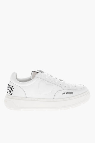 LOVE Leather BOLD40 Low Sneakers with Embossed Heart