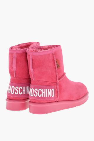LOVE Stivaletti WINTER30 in Velour con Logo Stampato