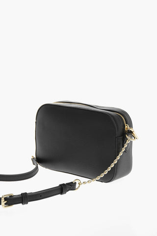 LOVE Faux Leather Crossbody Bag with Gold Details