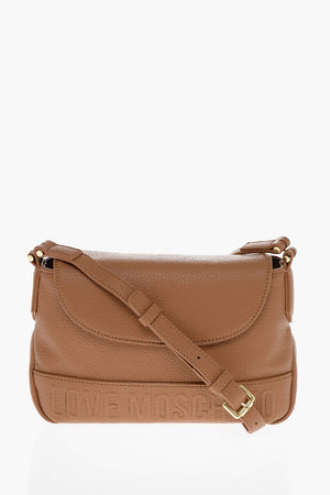 LOVE Pebbled Faux Leather Crossbody Bag