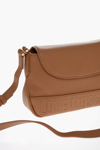LOVE Pebbled Faux Leather Crossbody Bag