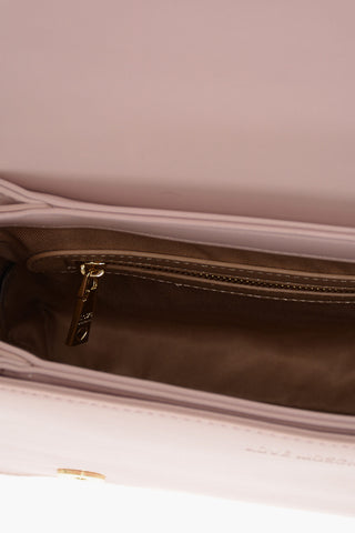 LOVE Borsa a Spalla Trapuntata in Ecopelle con Logo LM Sul Retro