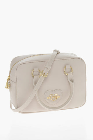 LOVE Borsa a Bauletto in Eco Pelle Saffiano con Doppio Manico