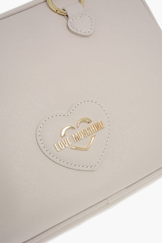 LOVE Borsa a Bauletto in Eco Pelle Saffiano con Doppio Manico