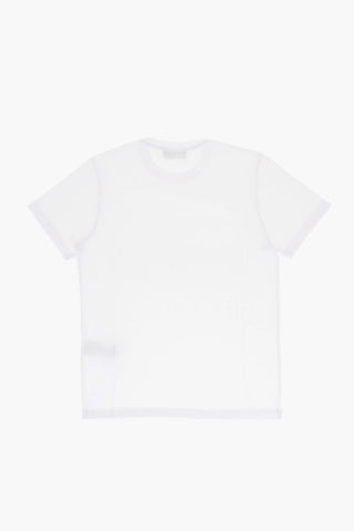 Solid Color RELAX Crew-neck T-Shirt with Contrasting Print