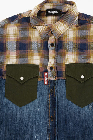 Double Fabric Shirt with Breast Pocket