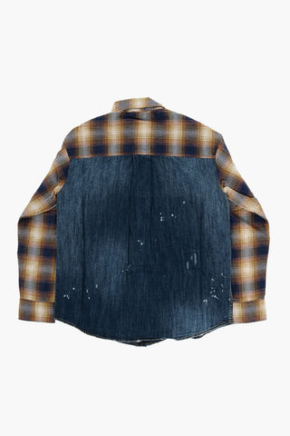 Double Fabric Shirt with Breast Pocket