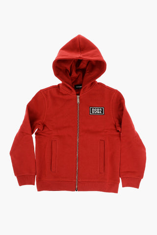 Fleeced Cotton RELAX Sweatshirt with Zip Closure