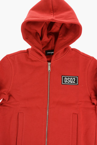 Fleeced Cotton RELAX Sweatshirt with Zip Closure