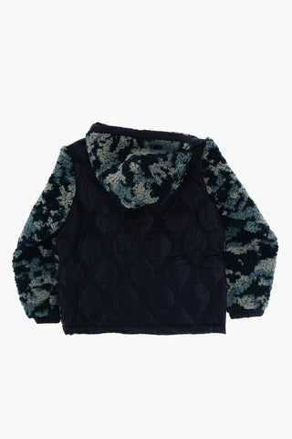 Fleeced JKAMELION Two-Tone Jacket with Hood