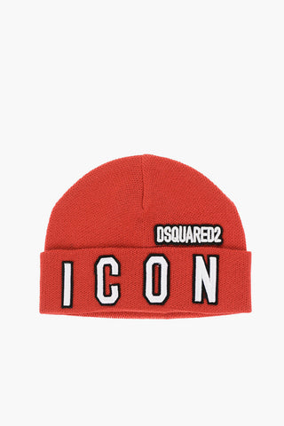 ICON Beanie in Tinta Unita con logo in Rilievo