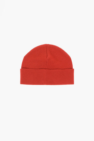 ICON Beanie in Tinta Unita con logo in Rilievo