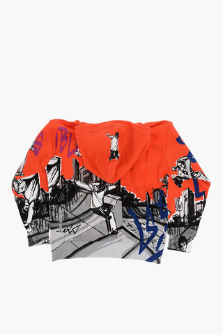 Felpa Hoodie SLOUCH FIT Stampata