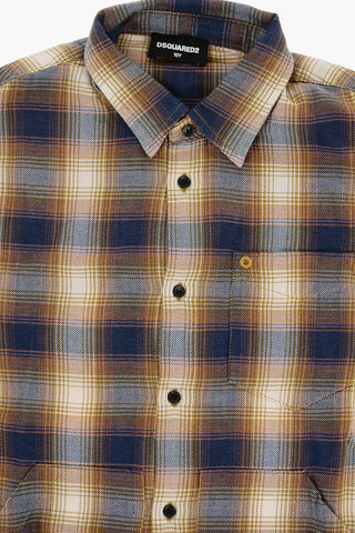 Plaid Motif Shirt with 2 Pockets