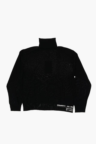 Wool Blend Turtleneck Sweater