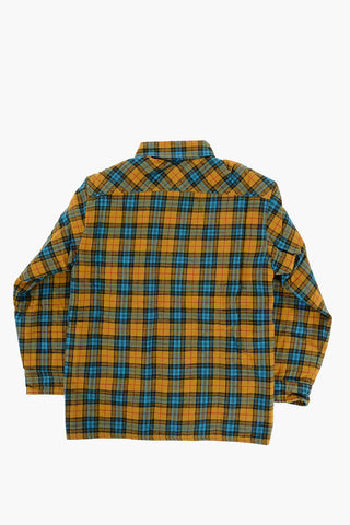 Checked Overshirt with Snap Buttons