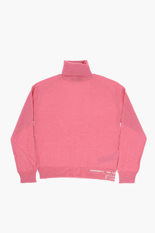 Solid Color Turtleneck Sweater