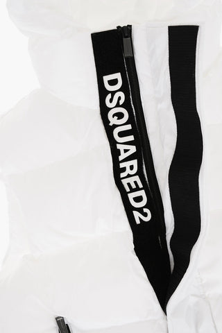 Padded Sleeveless Jacket with Hood