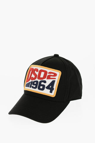 Cappello Baseball in Tinta Unita con Logo in Rilievo