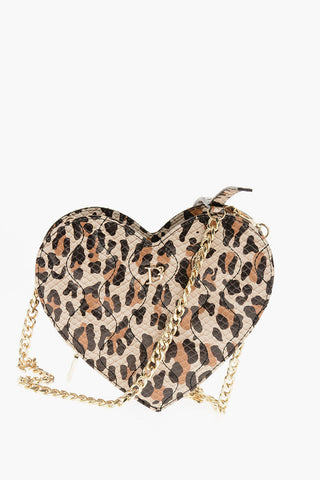 Borsa a Forma di Cuore in Motivo animalier