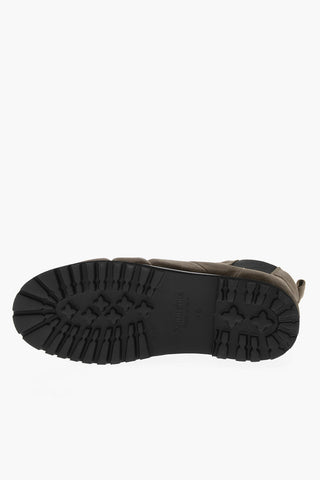 Suede Quilted Ankle Boots
