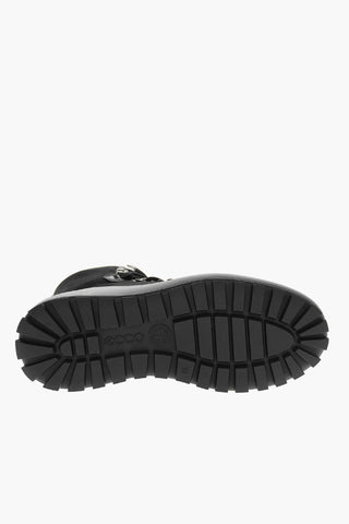 Anfibi in Pelle Imbottiti con Logo Inciso