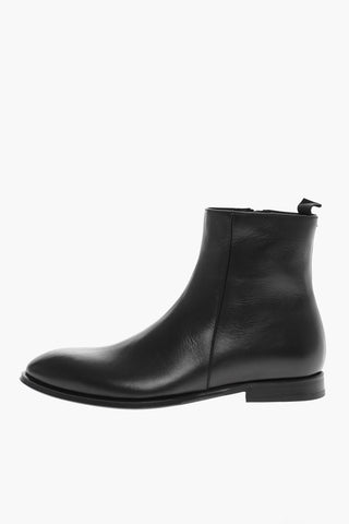 Stivaletti SICILIA in Pelle con Zip Laterale