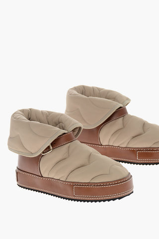 Leather Detail MAXIE Quilted Booties