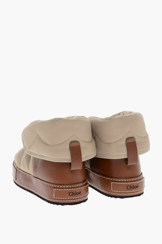Leather Detail MAXIE Quilted Booties
