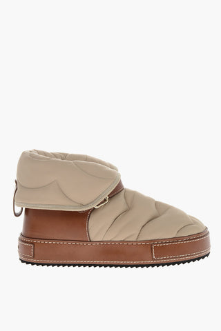 Leather Detail MAXIE Quilted Booties