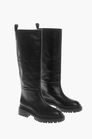 Leather LUX Biker Boots with Carrion Sole