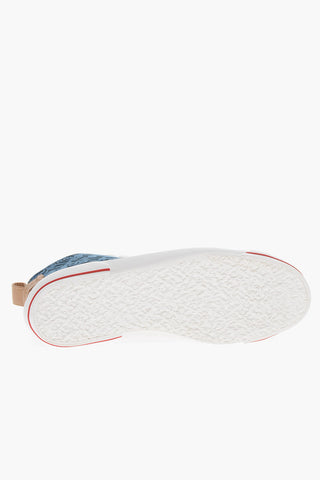 SEE BY Monogram Denim Sneakers with Maxi Laces