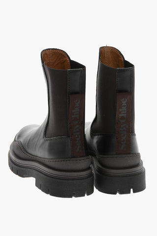 SEE BY Leather ALLI Chelsea Booties