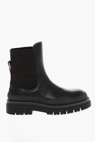 SEE BY Leather ALLI Chelsea Booties