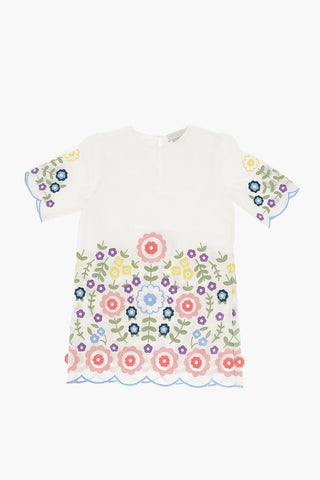 Vestito Tee Con Ricamo Floreale