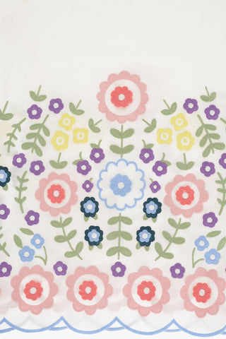 Vestito Tee Con Ricamo Floreale