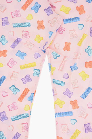 All-Over Teddy Printed Leggings and T-shirt Set