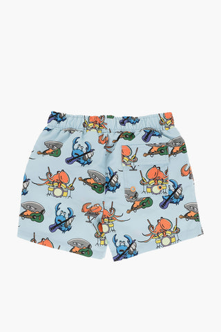 Printed Swim Shorts with 3 Pockets
