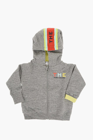 THE MARC JACOBS Brushed Cotton Sweatshirt with Logoed Nylon Band